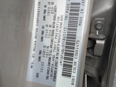 2026 Mazda Mazda3 Sedan 2.5 S Select Sport