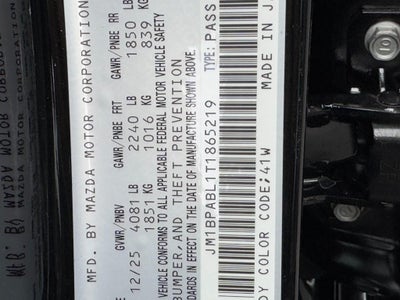 2026 Mazda Mazda3 Sedan 2.5 S Select Sport