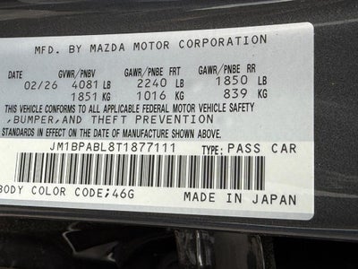 2026 Mazda Mazda3 Sedan 2.5 S Select Sport