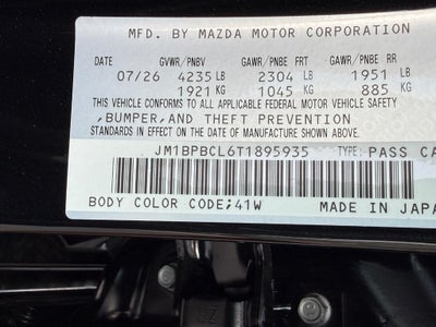 2026 Mazda Mazda3 Sedan 2.5 S Carbon Edition AWD