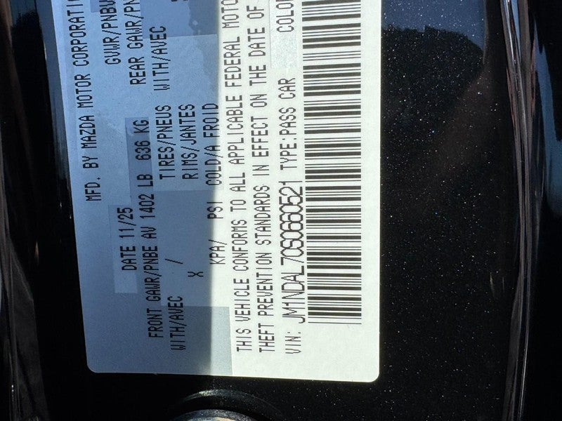 2025 Mazda Mazda MX-5 Miata RF Club