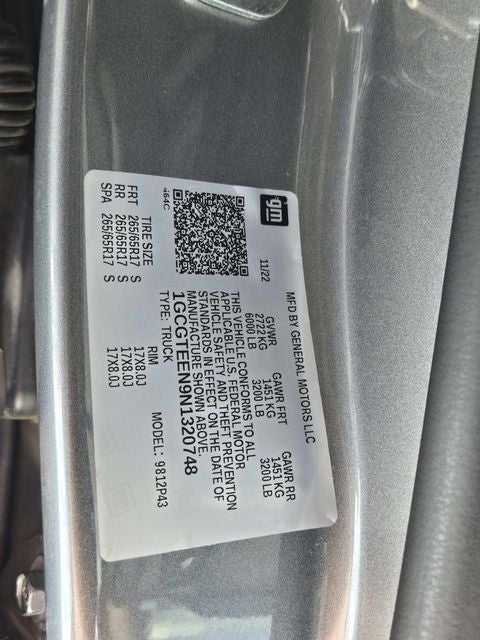 2022 Chevrolet Colorado ZR2
