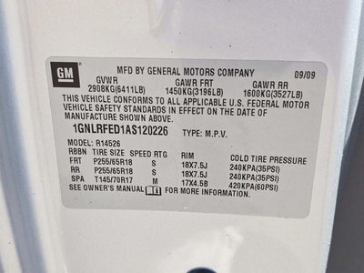 2010 Chevrolet Traverse LT 1LT