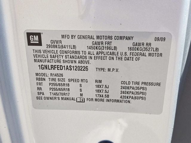 2010 Chevrolet Traverse LT 1LT