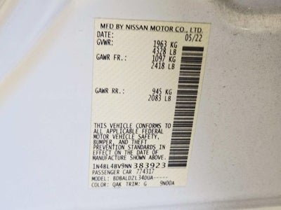 2022 Nissan Altima 2.5 S