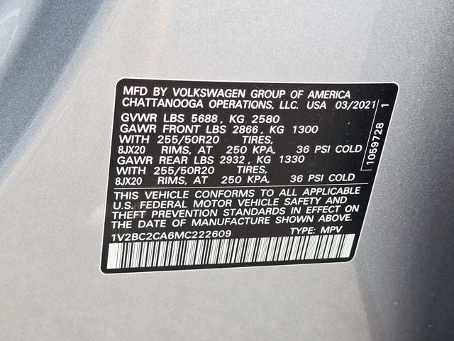 2021 Volkswagen Atlas Cross Sport 2.0T SEL