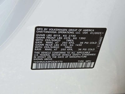 2023 Volkswagen Atlas 3.6L V6 SE w/Technology