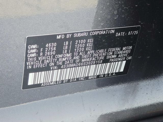 2025 Subaru Legacy Premium