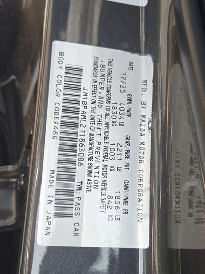 2026 Mazda Mazda3 Hatchback 2.5 S Premium