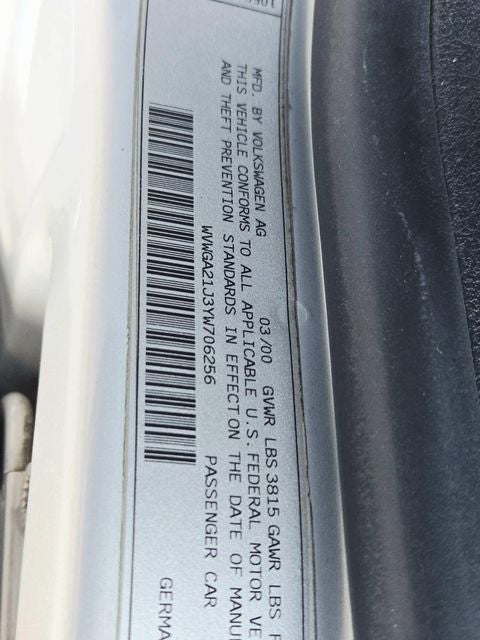 2000 Volkswagen Golf GLS