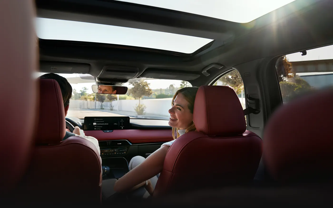 Friends riding in the 2-row 2027 Mazda CX-90 | Bommarito Mazda South County in St. Louis MO