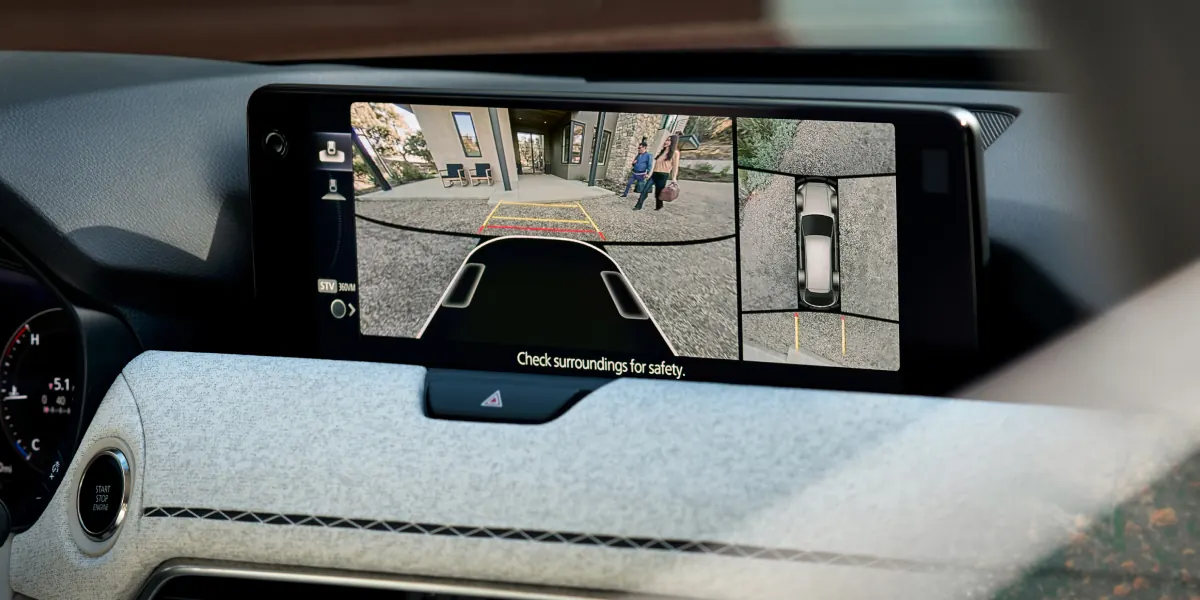 2027 Mazda CX-90 360° View Monitor on the center display | Bommarito Mazda South County in St. Louis MO