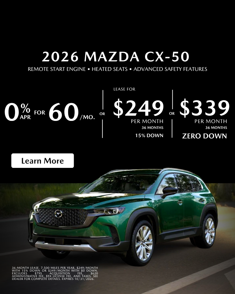 2026 Mazda CX-50 0% APR