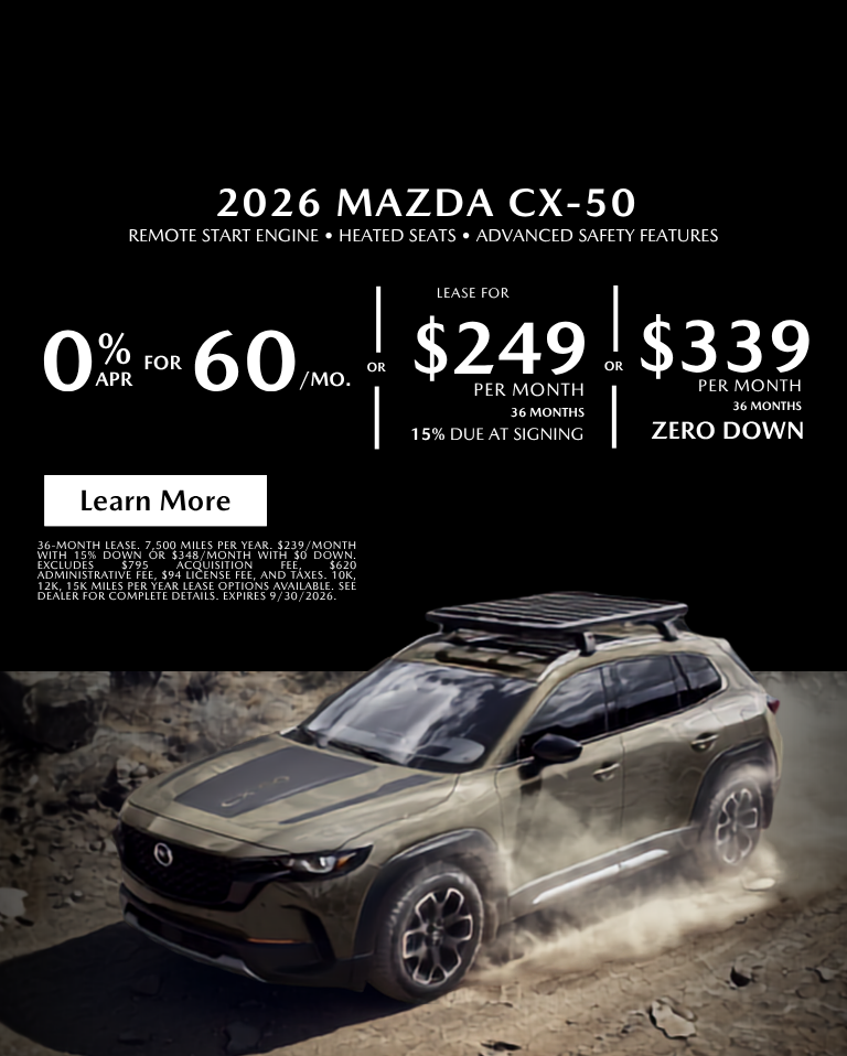 2026 Mazda CX-50 0% ARP 