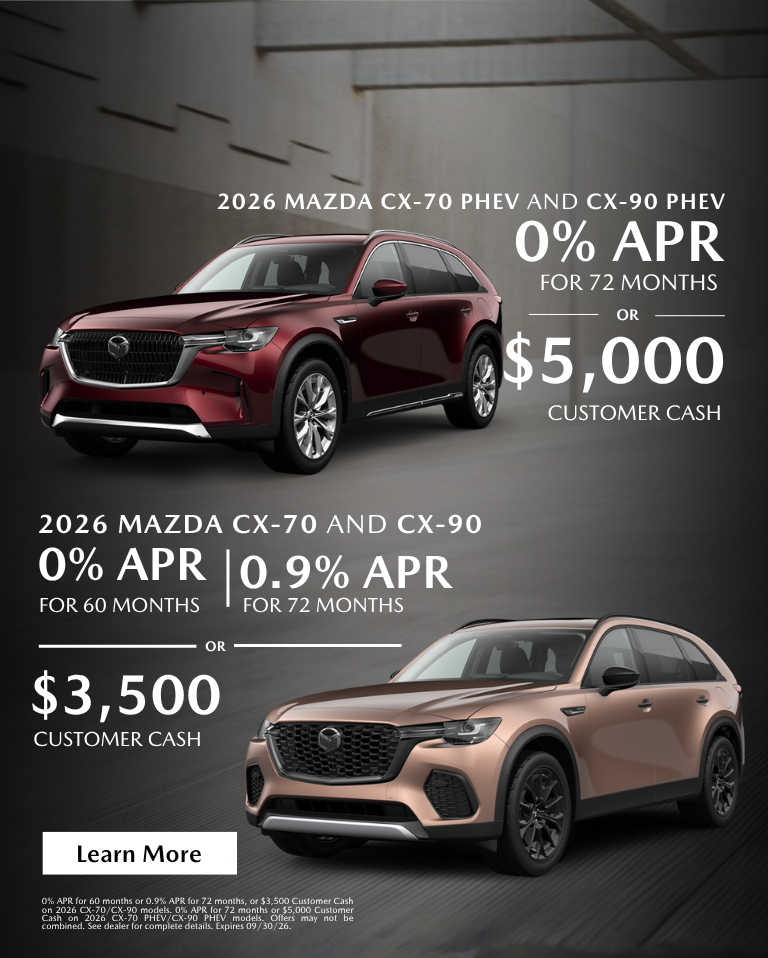 2026 Mazda CX-70 and CX-90 APR Offer