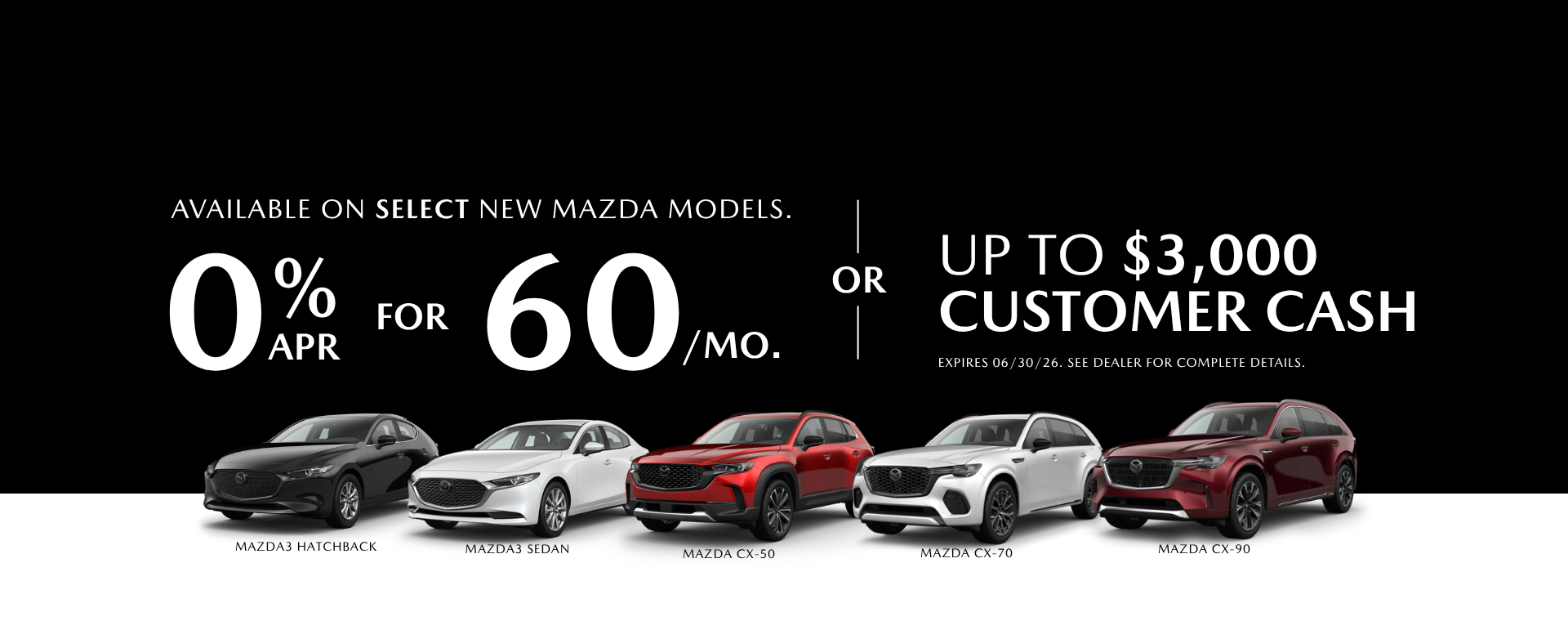 On Select Model 0% APR